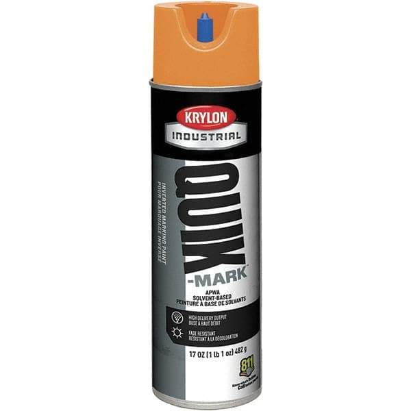 Krylon - 20 fl oz Orange Marking Paint - 50 to 60 Sq Ft Coverage, Solvent-Based Formula - Eagle Tool & Supply