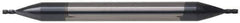 SGS - 7/16", 9/16" LOC, 7/16" Shank Diam, 2-3/4" OAL, 4 Flute, Solid Carbide Square End Mill - Double End, AlTiN Finish, Spiral Flute, 30° Helix, Centercutting, Right Hand Cut, Right Hand Flute, Series 14 - Eagle Tool & Supply