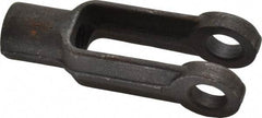 Gibraltar - 1/2-20 Thread, 1-1/8" Yoke Width, Carbon Steel, Tapped Yoke - 1/2" Hole Diam, 1-7/8" Hole Center to Neck, 15/16" Yoke Arm Height, 13/16" Neck Diam, 1-1/8" Neck Length, 3" OAL - Eagle Tool & Supply