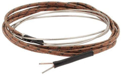 Thermo Electric - 0 to 1600°F, J Flexible, Thermocouple Probe - 3 Ft. Cable Length, Stripped Ends, 25 Inch Probe Sheath Length, 3 Sec Response Time - Eagle Tool & Supply