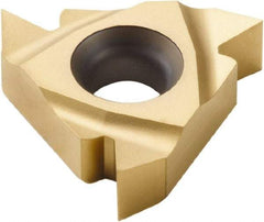 Seco - 22ER External Right Hand 7-5 Partial Profile 60° Laydown Threading Insert - Grade CP300, TiAlN/TiN Coated Carbide, 12.7mm Inscribed Circle - Eagle Tool & Supply