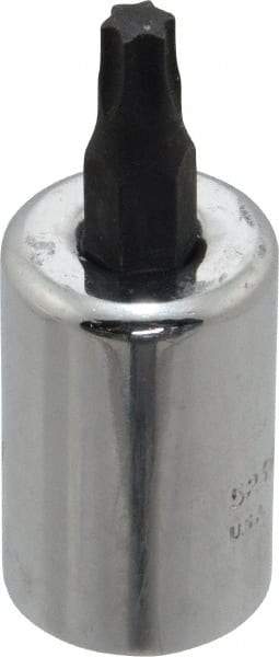 Proto - 3/8" Drive, T27 Torx Bit Socket - 1-23/32" OAL - Eagle Tool & Supply