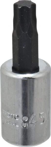 Proto - 3/8" Drive, T45 Torx Bit Socket - 1-31/32" OAL - Eagle Tool & Supply