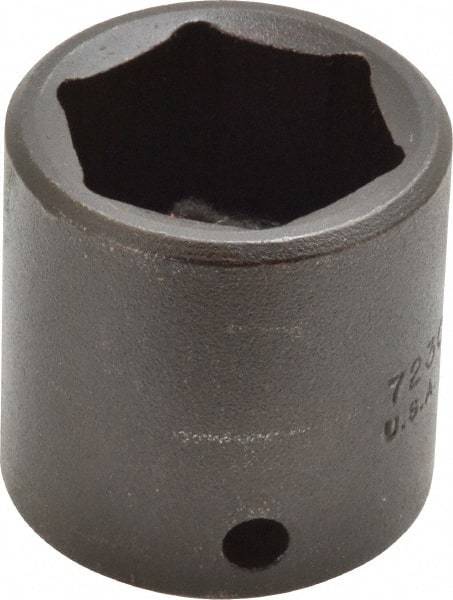 Proto - 3/8" Drive 15/16" Standard Impact Socket - 6 Points, 1-11/32" OAL - Eagle Tool & Supply