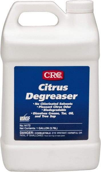 CRC - 1 Gal Bottle Cleaner/Degreaser - Liquid, Citrus & Petroleum Distillate, Citrus - Eagle Tool & Supply