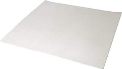 Made in USA - 12" Long, 12" Wide, 1/8" Thick, Silicone Rubber Foam Sheet - 45 to 55 Durometer, White, -20 to 500°F, 640 psi Tensile Strength, Plain Backing, Stock Length - Eagle Tool & Supply
