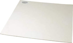 Made in USA - 12" Long, 12" Wide, 1/16" Thick, Silicone Rubber Foam Sheet - 45 to 55 Durometer, White, -20 to 500°F, 640 psi Tensile Strength, Adhesive Backing, Stock Length - Eagle Tool & Supply