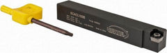 Hertel - SCAC, Left Hand Cut, 10° Lead Angle, 5/8" Shank Height x 5/8" Shank Width, Neutral Rake Indexable Turning Toolholder - 4-1/2" OAL, CC..32.5. Insert Compatibility, Series Screw-Type - Eagle Tool & Supply