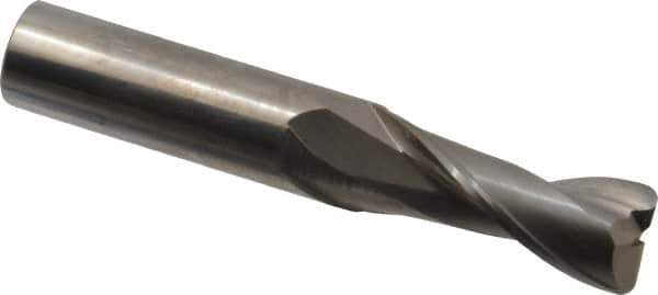 OSG - 1/2", 2 Flute, Single End, Solid Carbide, 0.06" Corner Radius End Mill - 3" OAL, 30° Helix, Right Hand Flute, 1-1/4" LOC, Right Hand Cut - Eagle Tool & Supply