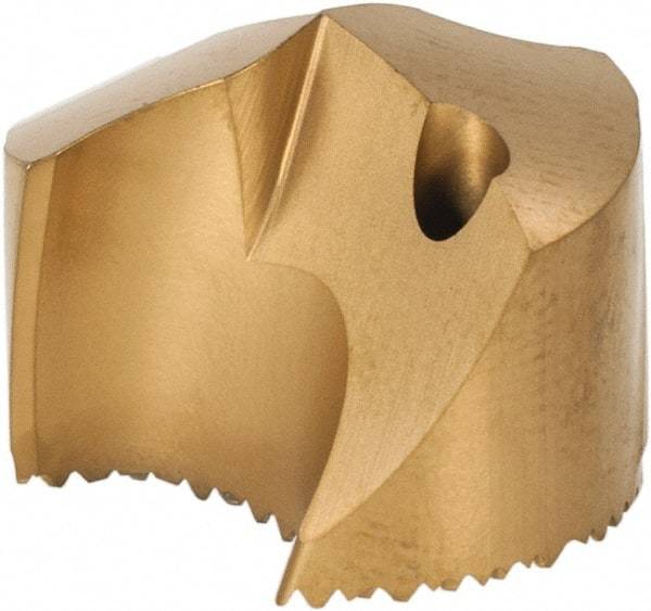 Seco - Series SD100, 17.07mm Diam 140° Replaceable Drill Tip - Carbide, TiAlN Finish, Through Coolant - Eagle Tool & Supply