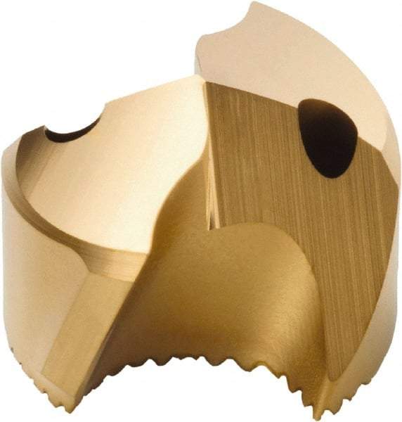 Seco - Series SD100, 20.5mm Diam 140° Replaceable Drill Tip - Carbide, TiAlN Finish, Through Coolant - Eagle Tool & Supply
