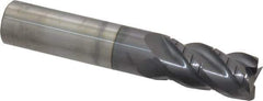 ProMax - 5/8" Diam, 1-1/4" LOC, 4 Flute Solid Carbide Roughing & Finishing Square End Mill - AlTiN Finish, 3-1/2" OAL, 5/8" Shank Diam, Weldon Shank, 40° Helix, Centercutting, Regular Length - Eagle Tool & Supply