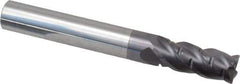 ProMax - 5/16" Diam, 3/4" LOC, 4 Flute Solid Carbide Roughing & Finishing Corner Radius End Mill - AlTiN Finish, 2-1/2" OAL, 5/16" Shank Diam, Straight Shank, 40° Helix, Centercutting, Regular Length - Eagle Tool & Supply