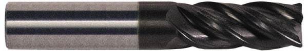 Accupro - 20mm, 4 Flute, Single End, Solid Carbide, Corner Chamfer End Mill - 100mm OAL, Right Hand Flute, 32mm LOC, Right Hand Cut - Eagle Tool & Supply