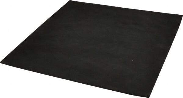 Made in USA - 12" Long, 12" Wide, 1/8" Thick, Neoprene Rubber Foam Sheet - 45 to 55 Durometer, Black, -20 to 180°F, 1,000 psi Tensile Strength, Plain Backing, Stock Length - Eagle Tool & Supply