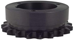 Browning - 45 Teeth, 1/2" Chain Pitch, Chain Size 40, Bushed Roller Chain Sprocket - 7.168" Pitch Diam, 7.45" Outside Diam - Eagle Tool & Supply
