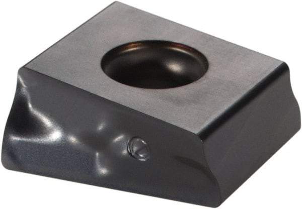 Ingersoll Cutting Tools - DPM434 Grade IN2005 Carbide Milling Insert - TiAlN Finish, 0.3" Thick, 0.709" Inscribed Circle, 0.031" Corner Radius - Eagle Tool & Supply