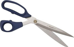 Heritage Cutlery - 5-1/2" LOC, 12" OAL Stainless Steel Heavy Duty Shears - Ambidextrous, Plastic Bent Handle, For General Purpose Use - Eagle Tool & Supply