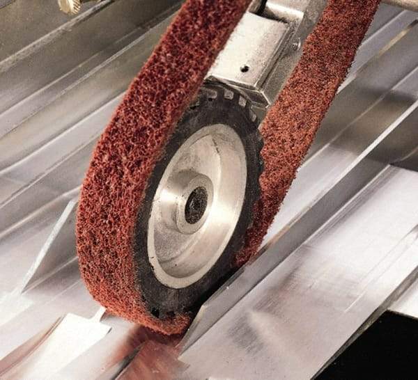 3M - 1" Wide x 72" OAL, Aluminum Oxide Abrasive Belt - Aluminum Oxide, Coarse, Nonwoven, Series SC-BL - Eagle Tool & Supply