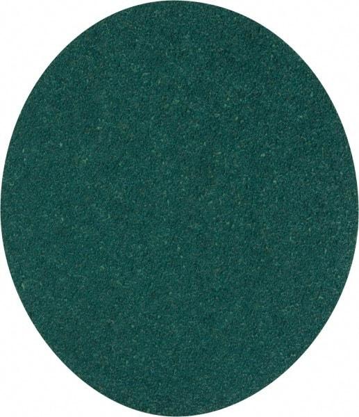 3M - 5" Diam, 40 Grit Aluminum Oxide Adhesive PSA Disc - Coarse Grade, Green, E Weighted Backing, Flexible, Use with Random Orbital Sanders - Eagle Tool & Supply