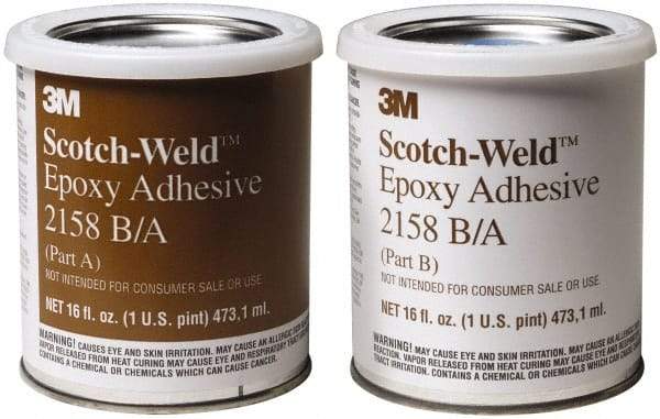 3M - 1 Gal Can Two Part Epoxy - 120 min Working Time, 2,000 psi Shear Strength, Series 2158 - Eagle Tool & Supply