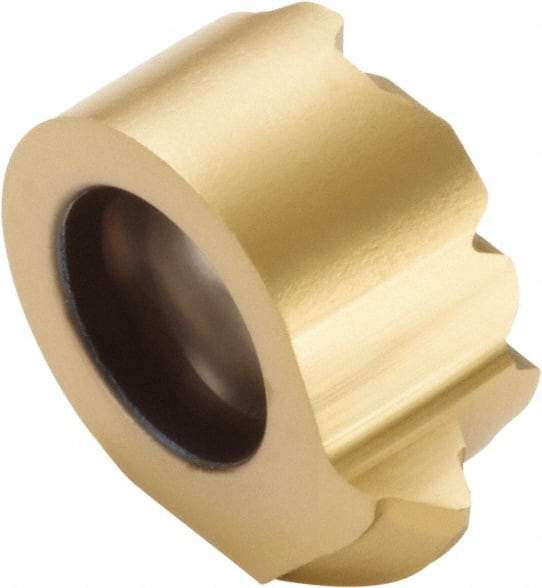 Seco - LCEX1105 Grade CP500, Internal Whitworth Threading Insert - 19 TPI Int Pitch, Left Hand Insert, TiAlN/TiN Finish, Carbide - Eagle Tool & Supply