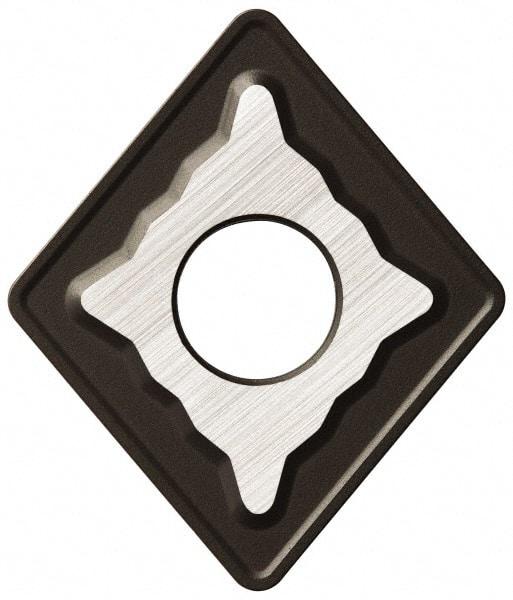 Seco - DNMG442 M3 Grade TP2500 Carbide Turning Insert - TiCN/Al2O3 Finish, 55° Diamond, 1/2" Inscr Circle, 1/4" Thick, 1/32" Corner Radius - Eagle Tool & Supply