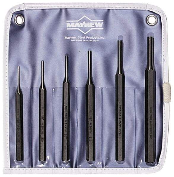 Mayhew - 6 Piece Pin Punch Set - Eagle Tool & Supply