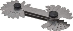 Value Collection - 28 Leaf, 0.5 to 6mm Pitch Range, 4 to 56 TPI Range, Screw Pitch Gage - Eagle Tool & Supply