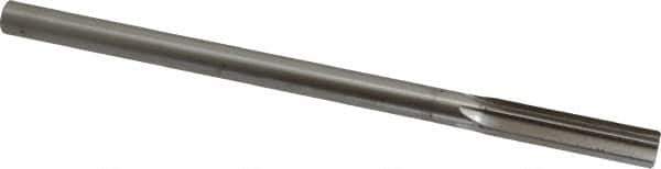 Interstate - 10.5mm High Speed Steel 6 Flute Chucking Reamer - Straight Flute, Straight Shank, 1-3/4" Flute Length, 7" OAL - Eagle Tool & Supply