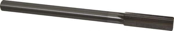 Interstate - 19.5mm High Speed Steel 8 Flute Chucking Reamer - Straight Flute, Straight Shank, 2-1/2" Flute Length, 9-1/2" OAL - Eagle Tool & Supply