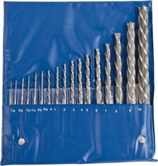 Value Collection - #10 to #7 Pin, 0.0666 to 0.7216" Diam, 0.0497 to 0.5799" Small End, Straight Shank, Taper Pin Reamer Set - Eagle Tool & Supply