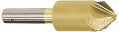 Melin Tool - 7/8" Head Diam, 1/2" Shank Diam, 6 Flute 90° Cobalt Countersink - Eagle Tool & Supply