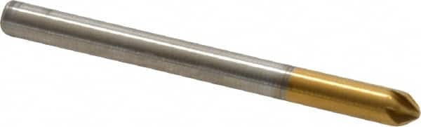 Melin Tool - 1/8" Head Diam, 1/8" Shank Diam, 6 Flute 82° Cobalt Countersink - Eagle Tool & Supply