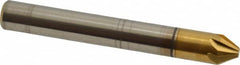 Melin Tool - 1/4" Head Diam, 1/4" Shank Diam, 6 Flute 60° Cobalt Countersink - Eagle Tool & Supply