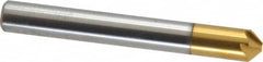 Melin Tool - 1/4" Head Diam, 1/4" Shank Diam, 6 Flute 90° Cobalt Countersink - Eagle Tool & Supply