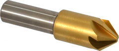 Melin Tool - 1/2" Head Diam, 3/8" Shank Diam, 6 Flute 82° Cobalt Countersink - Eagle Tool & Supply