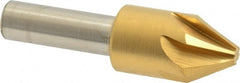 Melin Tool - 5/8" Head Diam, 3/8" Shank Diam, 6 Flute 60° Cobalt Countersink - Eagle Tool & Supply