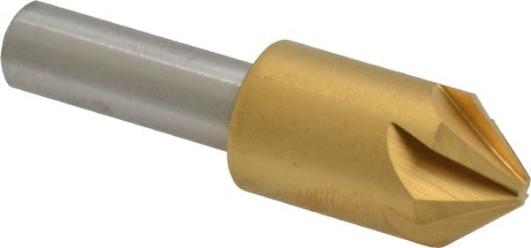 Melin Tool - 5/8" Head Diam, 3/8" Shank Diam, 6 Flute 82° Cobalt Countersink - Eagle Tool & Supply