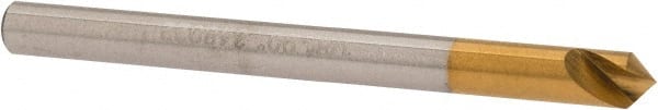 Melin Tool - 1/8" Head Diam, 1/8" Shank Diam, 1 Flute 90° Cobalt Countersink - Eagle Tool & Supply