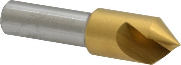 Melin Tool - 1/2" Head Diam, 3/8" Shank Diam, 1 Flute 82° Cobalt Countersink - Eagle Tool & Supply