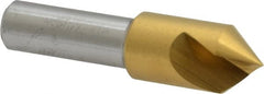 Melin Tool - 1/2" Head Diam, 3/8" Shank Diam, 1 Flute 82° Cobalt Countersink - Eagle Tool & Supply