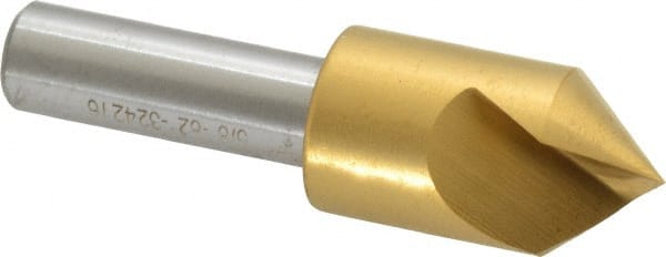 Melin Tool - 5/8" Head Diam, 3/8" Shank Diam, 1 Flute 82° Cobalt Countersink - Eagle Tool & Supply