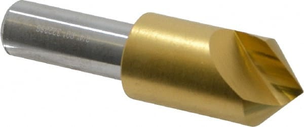 Melin Tool - 3/4" Head Diam, 1/2" Shank Diam, 1 Flute 90° Cobalt Countersink - Eagle Tool & Supply