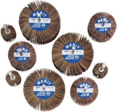 Merit Abrasives - 9 Piece Flap Wheel Kit - 60, 80 & 120 Grit, Medium & Fine Grade, Contains Wheels Mounted on 1/4" Shank - Eagle Tool & Supply