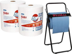 WypAll - Black Wipe Dispenser - For Use with Jumbo Roll Wipes - Eagle Tool & Supply