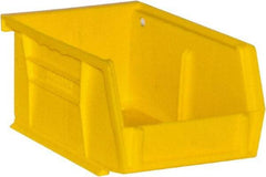 Durham - 5-7/16" Deep, Yellow Plastic Hang and Stack Bins - 3" High x 4-3/16" Wide x 5-7/16" Long - Eagle Tool & Supply