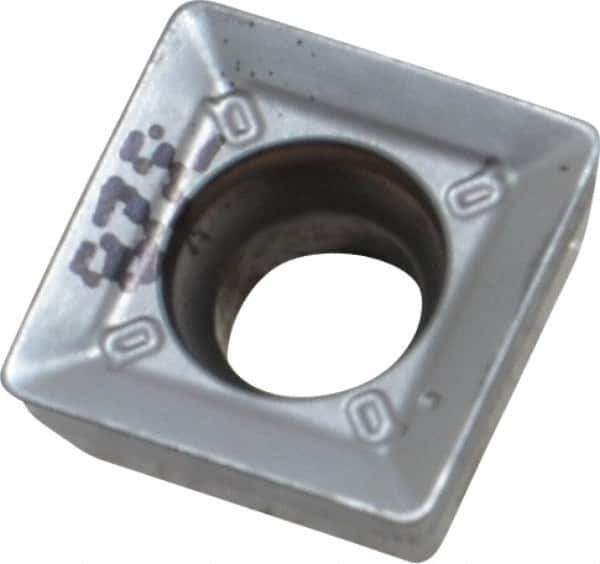 Iscar - QPMT100408 M Grade IC328 Carbide Milling Insert - TiCN Finish, 0.1622" Thick, 0.4075" Inscribed Circle, 0.7mm Corner Radius - Eagle Tool & Supply
