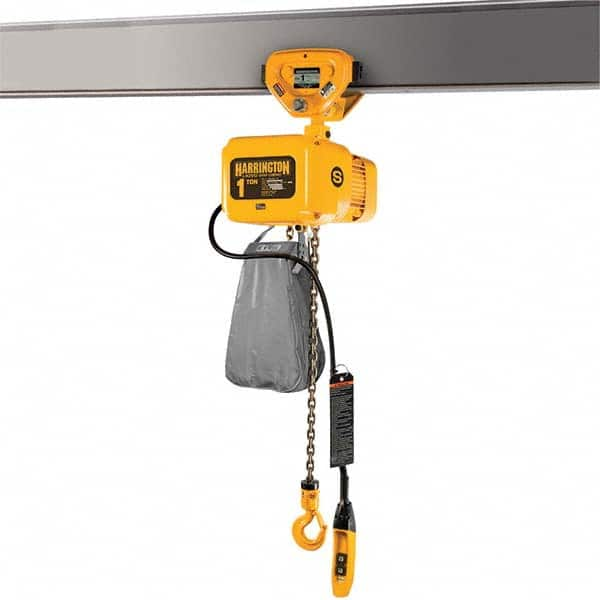 Harrington Hoist - Electric Hoists Type: Electric Chain Hoist Load Capacity (Ton): 1.5 - Eagle Tool & Supply