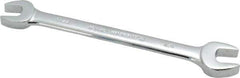 Blackhawk by Proto - 7/16" x 1/2" Standard Open End Wrench - 6-13/32" OAL, Double End, Full Polish Finish, 15° Head Angle - Eagle Tool & Supply